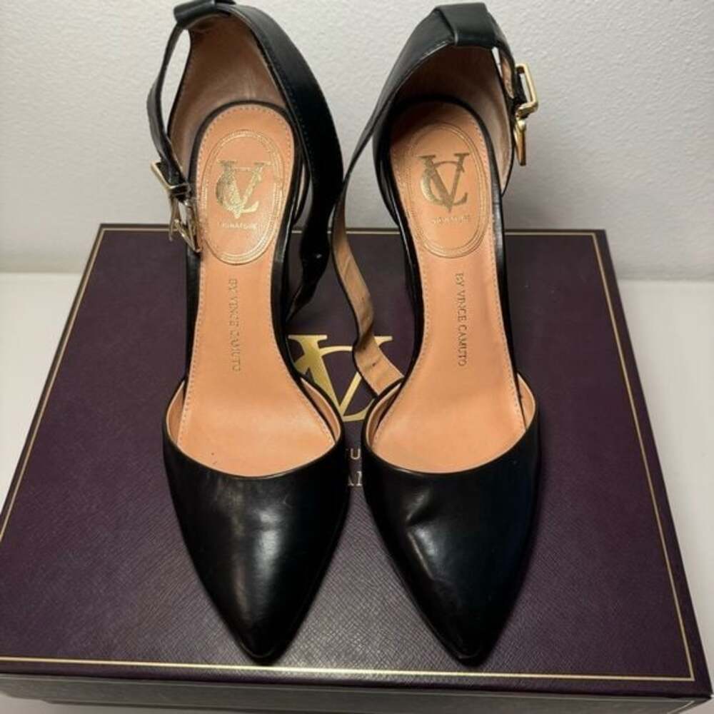 Vince Camuto VI-SOLANNA Black Resina Wedge - Picture 8 of 9